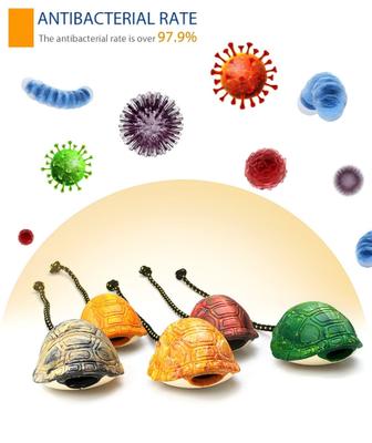 Show full view: Petopia Turtle Shell Interactive Dog Chew Toy, Mixed Green, X-Small slide 9 of 11