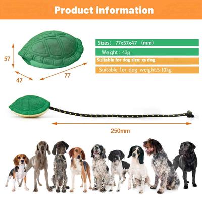 Show full view: Petopia Turtle Shell Interactive Dog Chew Toy, Mixed Green, X-Small slide 2 of 11