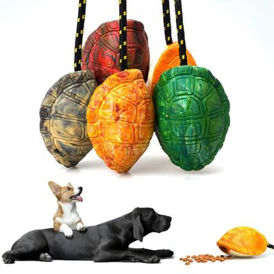 Show full view: Petopia Turtle Shell Interactive Dog Chew Toy, Mixed Green, Medium slide 3 of 11
