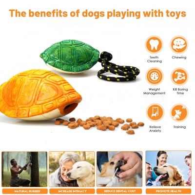 Show full view: Petopia Turtle Shell Interactive Dog Chew Toy, Mixed Green, Medium slide 9 of 11
