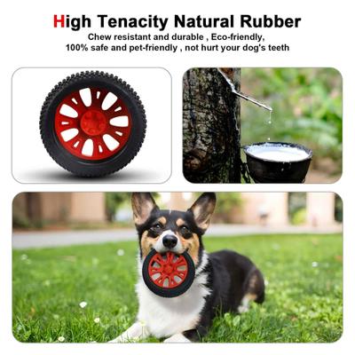 Show full view: Petopia Tire Interactive Dog Chew Toy, Red/Black, Large slide 2 of 11