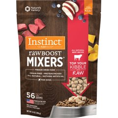 Instinct Raw Boost Mixers Beef Recipe Grain-Free Freeze-Dried Dog Food Topper, 14-oz bag
