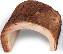 A&E Cage Company Natural Half Log Reptile Hideout, Brown, Medium slide 2 of 2