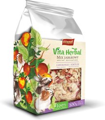 Vitapol by A&E Cage Company Vita Herbal Apple Mix Small Animal Treats, 3.52-oz bag
