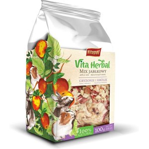 Vitapol by A&E Cage Company Vita Herbal Apple Mix Small Animal Treats, 3.52-oz bag