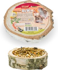 Vitapol by A&E Cage Company Protein Wooden Treat Bowl Small Animal Treats