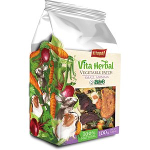 Vitapol by A&E Cage Company Vita Herbal Vegetable Patch Mix Small Animal Treats, 3.52-oz bag