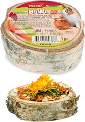 Vitapol by A&E Cage Company Wooden Treat Vegetable Bowl Small Animal Treats