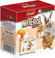 Vitapol by A&E Cage Company VitaPol SM Lime/Mineral Block Orange Small Animal Treats, 1.41-oz box