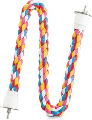 Happy Beaks by A&E Cage Company Cotton Cable Bird Perch, Multicolor, 36 x 1-in