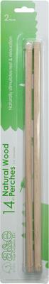Show full view: A&E Cage Company 14-in Wooden Replacement Bird Perch, Brown, 2 count slide 2 of 2