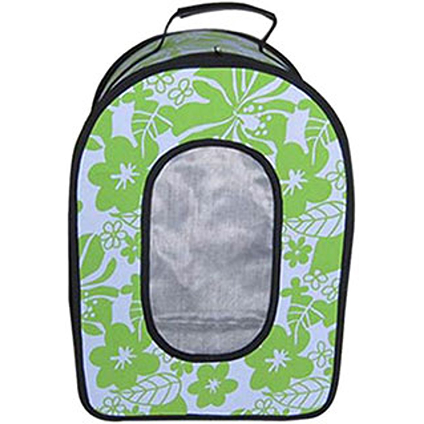 Happy Beaks by A&E Cage Company Soft Sided Travel Bird Carrier, Green, Large