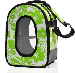 Happy Beaks by A&E Cage Company Soft Sided Travel Bird Carrier, Green, Small