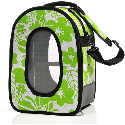 Happy Beaks by A&E Cage Company Happy Beaks by A&E Cage Company Soft Sided Travel Bird Carrier, Green, Small