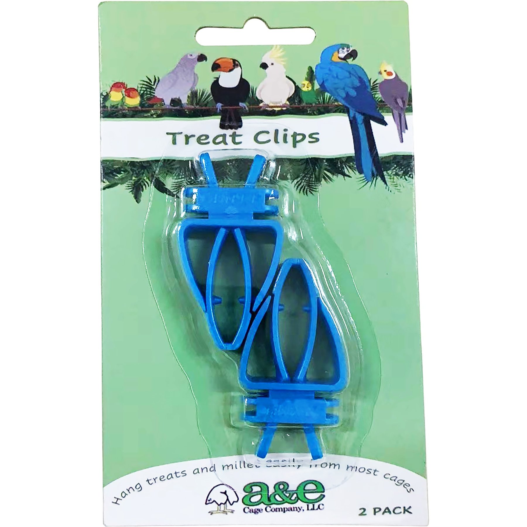 A&E Cage Company Cuttlebone/Treat Clip Bird Feeding Accessory, Grey, 2 count