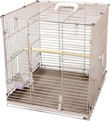 A&E Cage Company Folding Travel Bird Carrier, sandstone