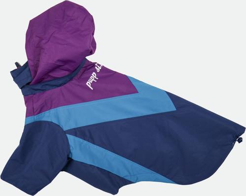 Show full view: pupp st. Domino Windbreaker Dog Raincoat, Purple, X-Large slide 4 of 6