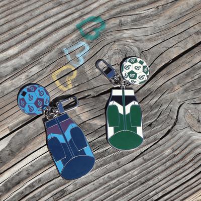 Show full view: pupp st. Block Party Keychain Dog Collar Accessory, Purple slide 4 of 4