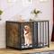 Show in main carousel: Yitahome Furniture-Style Lockable Dog Crate, Dark Brown, 40-in slide 1 of 6
