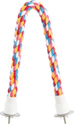 Happy Beaks by A&E Cage Company Cotton Cable Bird Perch, Multicolor, 22 x 0.75-in