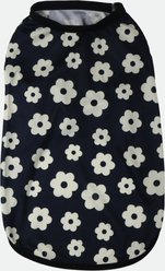 pupp st. Allen Tank Dog Shirt, Black/White, XX-Large