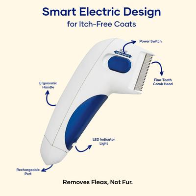 Show full view: Aniwell Chemical-Free Electric Flea & Tick Removal Comb for Dogs & Cats slide 2 of 7