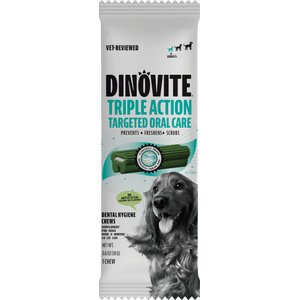 Dinovite Triple Action Oral Care Small Dog Dental Chew Treats, 1 count