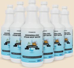 Steam & Go Clean Ocean Demineralized Steam Mop Water, 32-fl oz bottle, 6 count