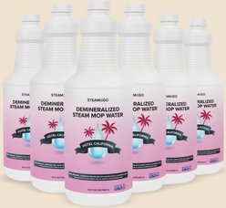Steam & Go Hotel California Demineralized Steam Mop Water, 32-fl oz bottle, 6 count