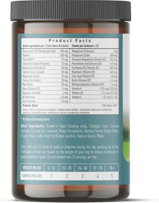 Show full view: Strawfield Pets Peanut Butter Flavored Soft Chew Multivitamin + Probiotic for Senior Dogs, 120 count slide 10 of 10