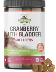 Strawfield Pets Cranberry Hickory Bacon Flavored Chews Bladder & UTI Support Supplement for Dogs, 120 count