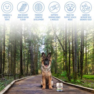 Show full view: Strawfield Pets Hickory Bacon Flavored Soft Chew Multivitamin + Probiotic for Puppy & Dogs, 120 count slide 8 of 10