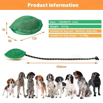 Show full view: Petopia Turtle Shell Interactive Dog Chew Toy, Mixed Green, Medium slide 2 of 11