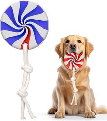 Petopia lollipops Interactive Dog Chews Toy, Large, Blue/White
