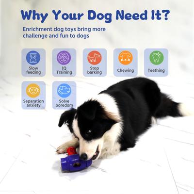 Show full view: Petopia Hammer Dog Chew Toy, X-Large: 6.88-in, Blue/Red slide 7 of 9