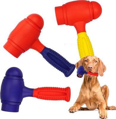 Show full view: Petopia Hammer Dog Chew Toy, X-Large: 6.88-in, Blue/Red slide 2 of 9