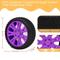 Show in main carousel: Petopia Tire Interactive Dog Chew Toy, Purple/Black, Medium slide 3 of 11