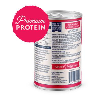 Show full view: Natural Balance Limited Ingredient Whitefish, Rice, & Salmon Recipe Canned Dog, 13-oz can, case of 12 slide 4 of 11