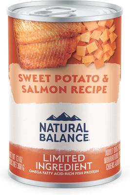 Show full view: Natural Balance L.I.D. Limited Ingredient Diets Sweet Potato & Fish Formula Grain-Free Canned Dog Food, 13-oz can, bundle of 24  slide 3 of 8