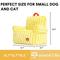 Show in main carousel: ZEZE Colorful Plush Striped Furniture Style Sofa Small Dog & Cat Bed, Yellow, Medium slide 2 of 9