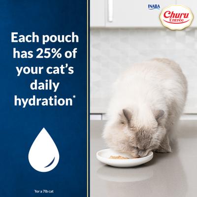 Show full view: Inaba Churu Entrée Senior Chicken Recipe with Tuna Grain-Free, High Moisture, Prebiotic Stew Wet Cat Food, 1.76-oz pouch, 6 count slide 6 of 11