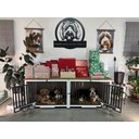 Aivituvin AIR100 Folding Wooden Dog Crate, White, Large