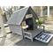 Show in main carousel: Aivituvin Strong Iron Frame Outdoor Dog House with Porch, Small, Gray slide 7 of 11