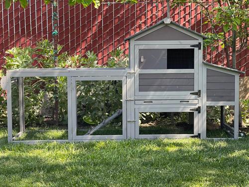 Show full view: Aivituvin AIR72 Mobile Tractor Chicken Coop, 1 to 2 Chicken Capacity slide 9 of 11