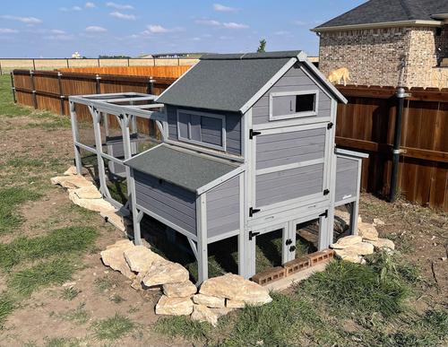Show full view: Aivituvin AIR46 Large Chicken Coop with Run, 8 to 10 Chicken Capacity slide 8 of 10