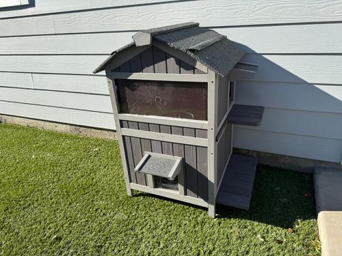Show full view: Aivituvin Outside Two Storey for Winter Insulated Soft Liner Cat House slide 8 of 11