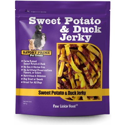 Savory Prime Savory Prime Sweet Potato & Duck Jerky Dog Treats, 32-oz bag