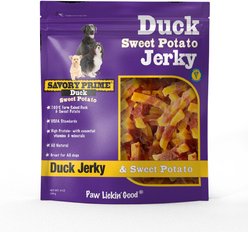 Savory Prime Sweet Potato & Duck Jerky Dog Treats, 8-oz bag