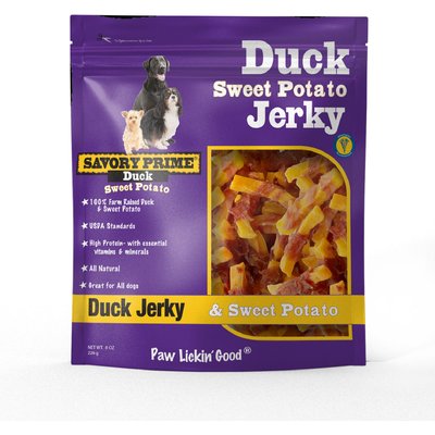 Savory Prime Savory Prime Sweet Potato & Duck Jerky Dog Treats, 8-oz bag