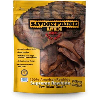 Savory Prime Savory Prime Rawhide Chips Beef Dog Treats, 16-oz bag